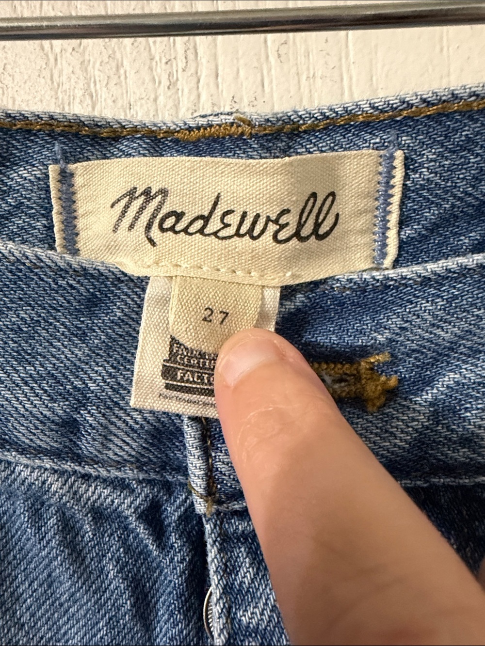 NWOT Madewell Women's The Barrel-Leg Jeans Solstice WashRigid Size 27 - Picture 8 of 15